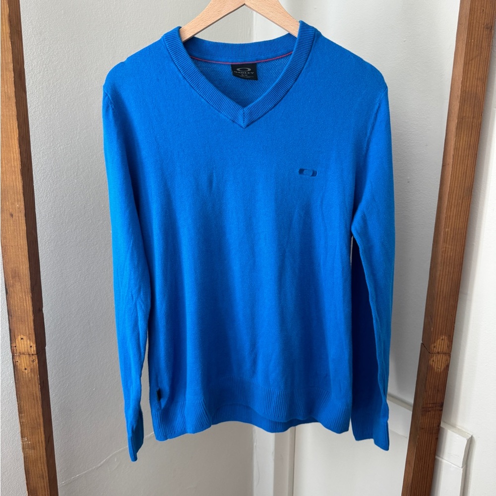 Oakley Bright Blue V-Neck Sweater